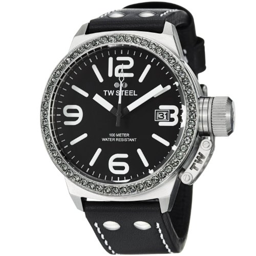 AAA 1:1 Replica TW-Steel Mens Watches Black Dial Quartz 45MM TW37 Watch