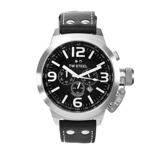 AAA 1:1 Replica TW-Steel Mens Watches Black Dial Quartz 50MM TW4 Watch