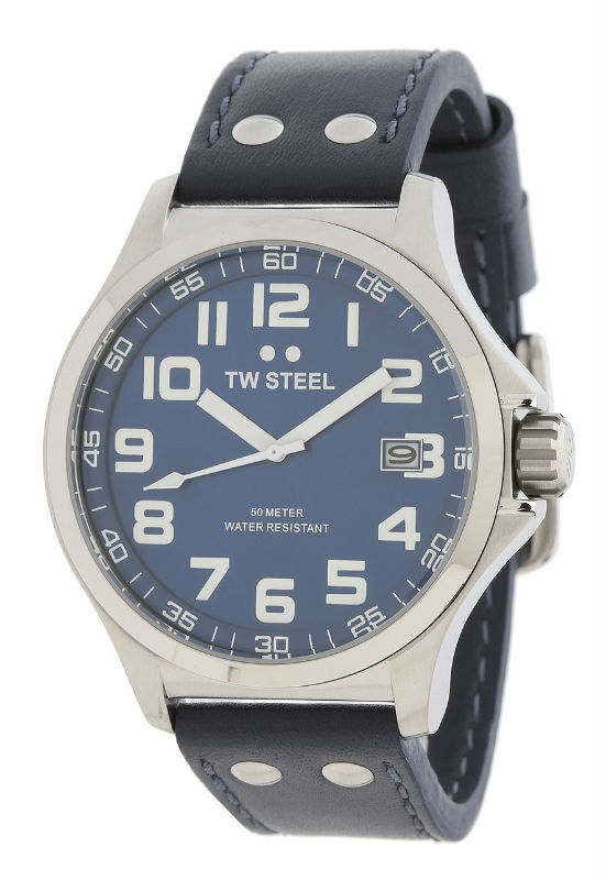 AAA 1:1 Replica TW-Steel-Pilot Mens Watches Blue Dial Quartz 45MM TW400 Watch