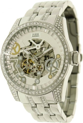 AAA 1:1 Replica Guess Mens Watches Silver Dial Quartz 48MM U0012G1 Watch