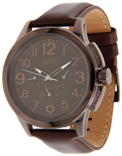 AAA 1:1 Replica Guess Mens Watches Brown Dial Quartz 40MM U0067G4 Watch