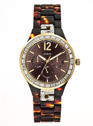 AAA 1:1 Replica Guess Ladies Watches Brown Dial Quartz 38MM U0078L1 Watch