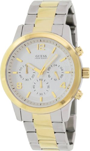 AAA 1:1 Replica Guess Mens Watches Silver Dial Quartz 44MM U0123G2 Watch