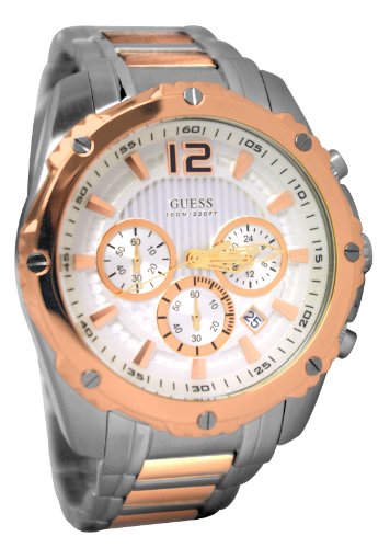 AAA 1:1 Replica Guess Mens Watches Silver Dial Quartz 46MM U0165G2 Watch