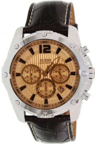 AAA 1:1 Replica Guess Mens Watches Brown Dial Quartz 46MM U0166G2 Watch