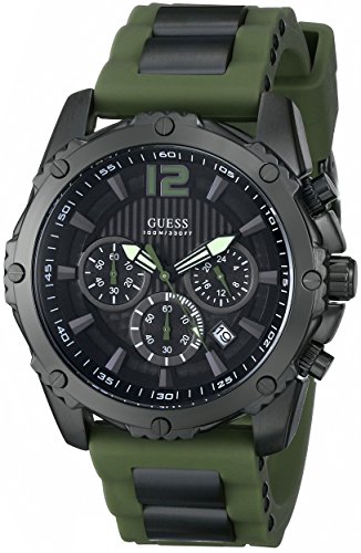 AAA 1:1 Replica Guess Mens Watches Black Dial Quartz 47MM U0167G4 Watch