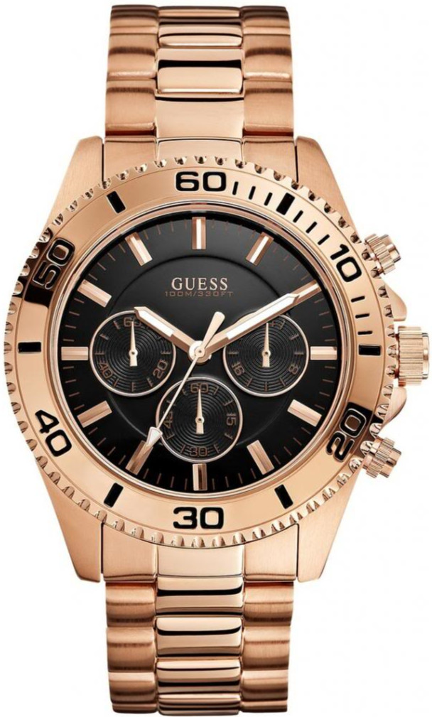 AAA 1:1 Replica Guess Mens Watches Black Dial Quartz 44MM U0170G3 Watch