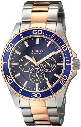 AAA 1:1 Replica Guess Mens Watches Blue Dial Quartz 45MM U0172G3 Watch