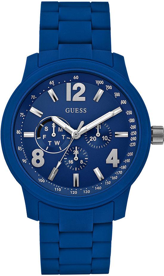 AAA 1:1 Replica Guess Mens Watches Blue Dial Quartz 44MM U0185G4 Watch
