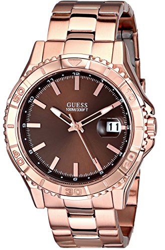 AAA 1:1 Replica Guess Ladies Watches Brown Dial Quartz 42MM U0244G6 Watch