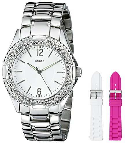 AAA 1:1 Replica Guess Ladies Watches Silver Dial Quartz 37MM U0347L1 Watch