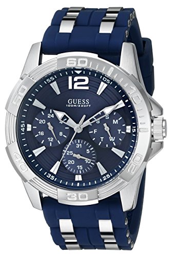 AAA 1:1 Replica Guess Mens Watches Blue Dial Quartz 41MM U0366G2 Watch