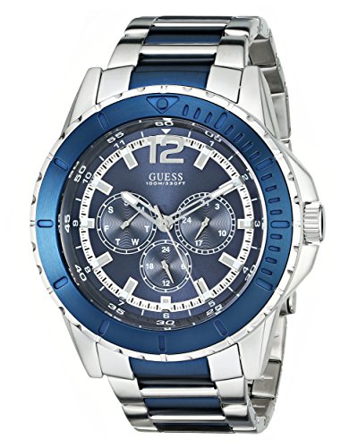 AAA 1:1 Replica Guess Mens Watches Blue Dial Quartz 46MM U0478G2 Watch