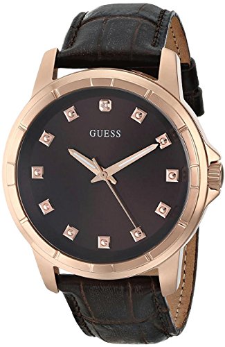 AAA 1:1 Replica Guess Mens Watches Brown Dial Quartz 43MM U0519G1 Watch