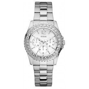 AAA 1:1 Replica Guess Ladies Watches Silver Dial Quartz 30MM U11052L1 Watch