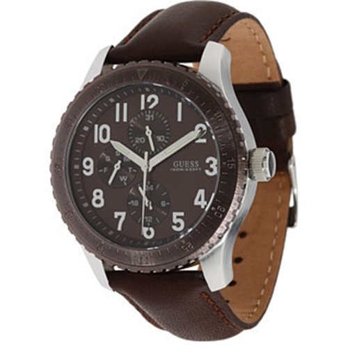 AAA 1:1 Replica Guess Mens Watches Brown Dial Quartz 45MM U11654G1 Watch