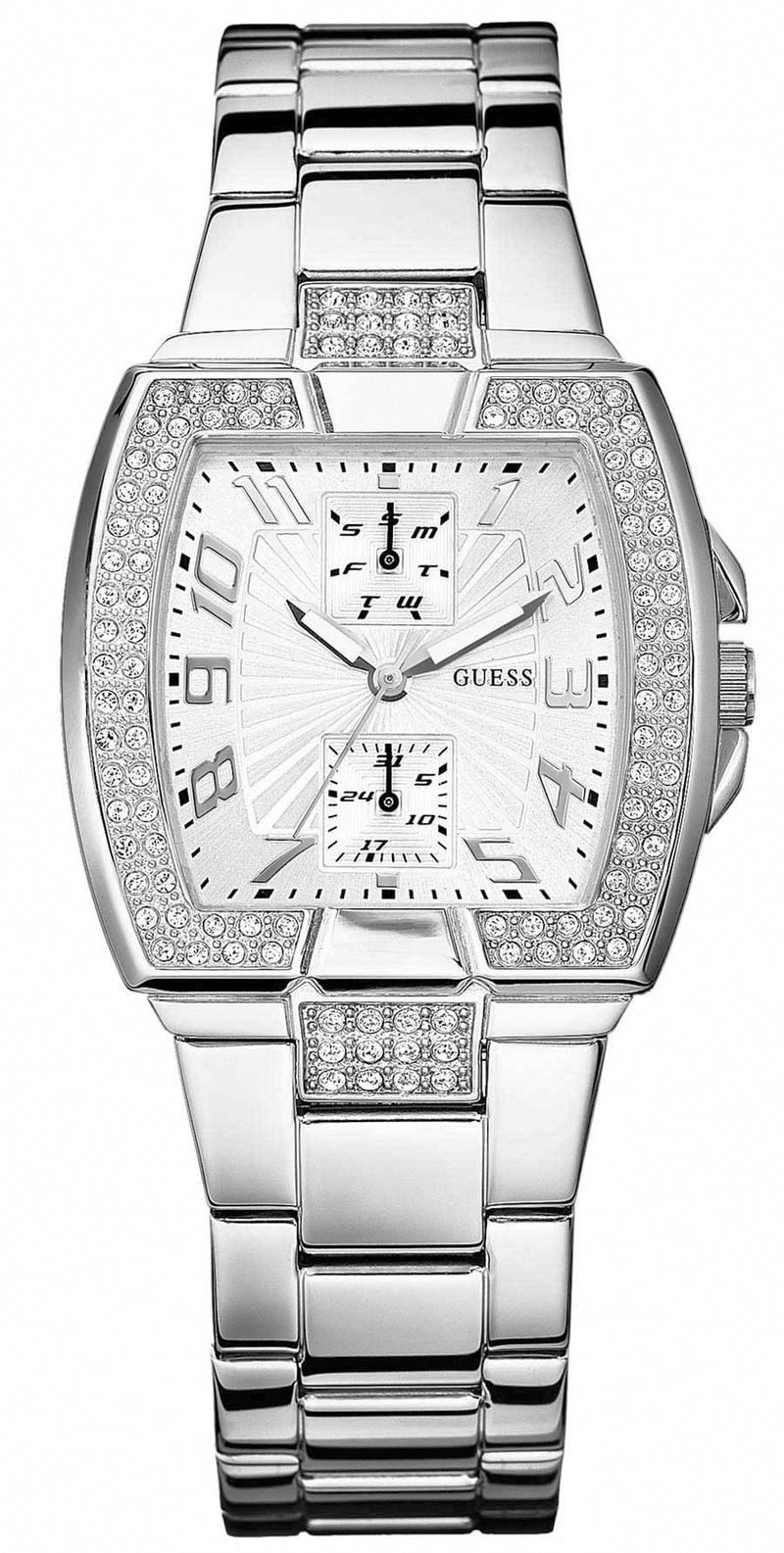 AAA 1:1 Replica Guess Mens Watches Silver Dial Quartz 36MM U12556L Watch