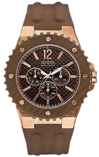 AAA 1:1 Replica Guess Mens Watches Brown Dial Quartz 46MM U13627G1 Watch