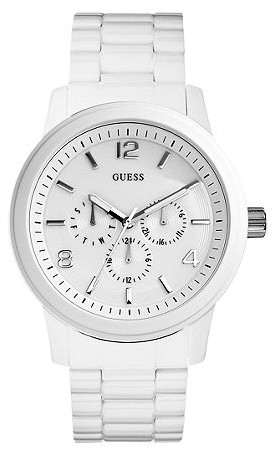 AAA 1:1 Replica Guess Mens Watches White Dial Quartz 45MM U15090G1 Watch