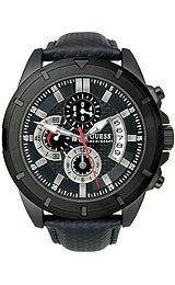 AAA 1:1 Replica Guess Mens Watches Black Dial Japanese Quartz 45MM U16528G1 Watch