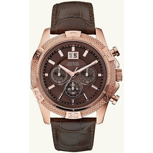 AAA 1:1 Replica Guess Mens Watches Brown Dial Quartz 45MM U19502G1 Watch