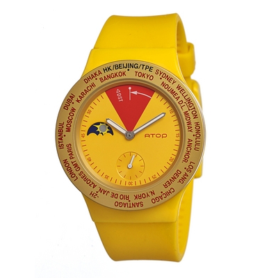 AAA 1:1 Replica Atop-Vwa Unisex Watches Yellow Dial Japanese Quartz 44MM VWA-02 Watch
