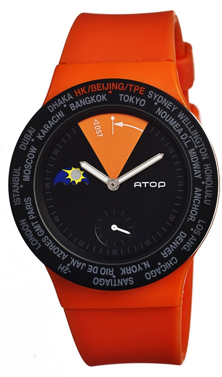 AAA 1:1 Replica Atop-Vwa Unisex Watches Black Dial Japanese Quartz 44MM VWA-06 Watch