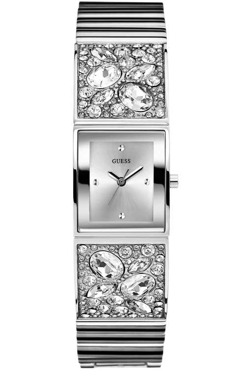 AAA 1:1 Replica Guess Ladies Watches Silver Dial Quartz 20.20MM W0002L1 Watch