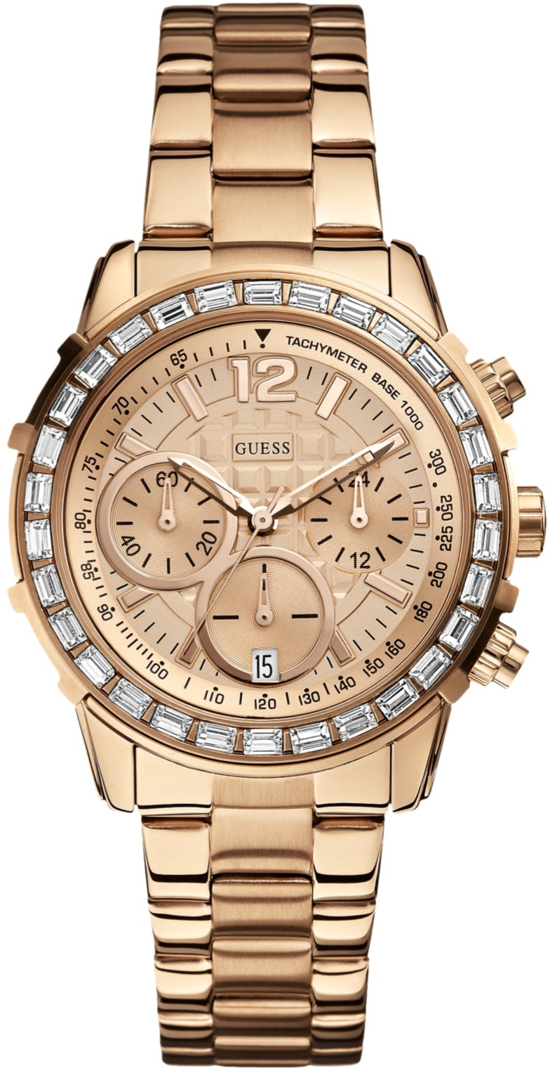 AAA 1:1 Replica Guess Ladies Watches Rose Gold Dial Quartz 40MM W0016L5 Watch