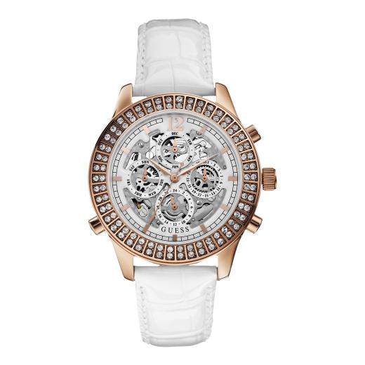 AAA 1:1 Replica Guess Ladies Watches Skeletal Dial Quartz 40MM W0020L1 Watch