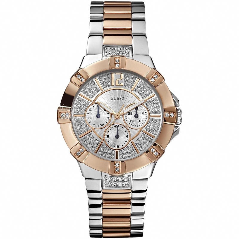 AAA 1:1 Replica Guess Ladies Watches Silver Dial Quartz 38MM W0024L1 Watch