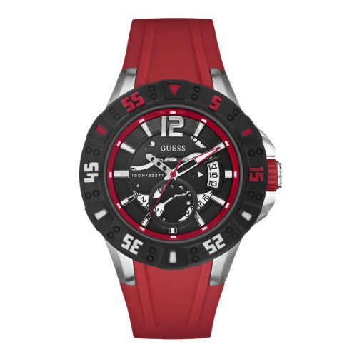 AAA 1:1 Replica Guess-Sport Mens Watches Red Dial Quartz 49MM W0034G1 Watch