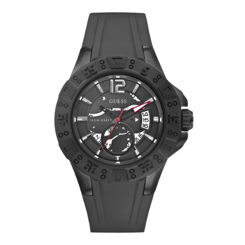 AAA 1:1 Replica Guess-Sport Mens Watches Black Dial Quartz 49MM W0034G3 Watch