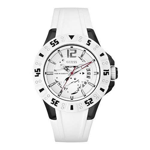 AAA 1:1 Replica Guess-Sport Mens Watches White Dial Quartz 49MM W0034G5 Watch
