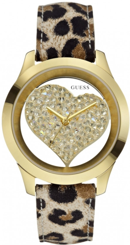 AAA 1:1 Replica Guess Ladies Watches Gold Dial Quartz 42MM W0113L7 Watch