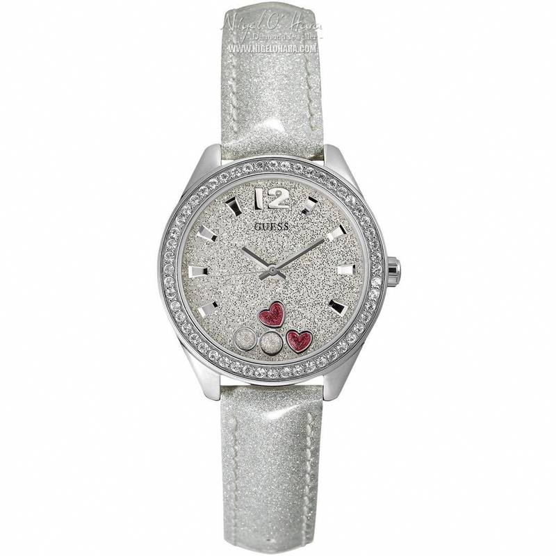 AAA 1:1 Replica Guess-Trend Ladies Watches Silver Dial Quartz 35MM W0117L1 Watch