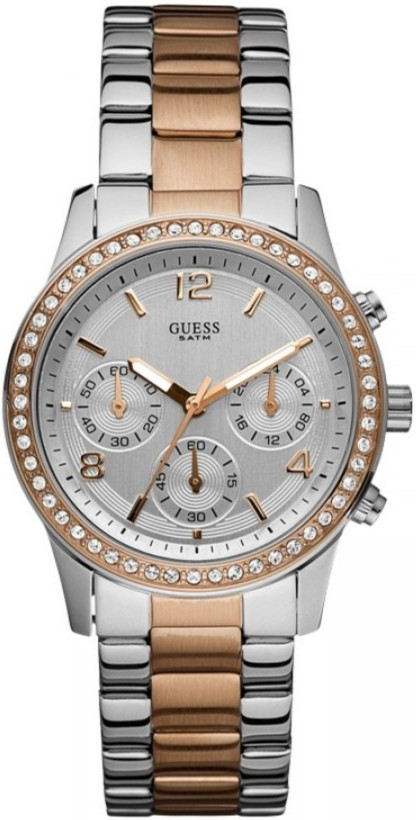 AAA 1:1 Replica Guess Ladies Watches Silver Dial Quartz 38MM W0122L1 Watch