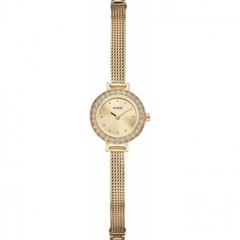 AAA 1:1 Replica Guess Ladies Watches Gold Dial Quartz 20MM W0133L2 Watch