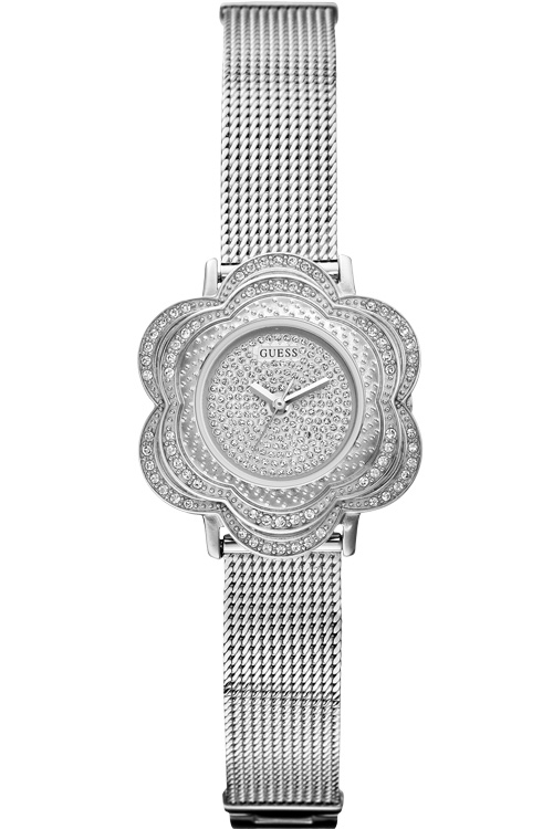 AAA 1:1 Replica Guess Ladies Watches Silver Dial Quartz W0139L1 Watch