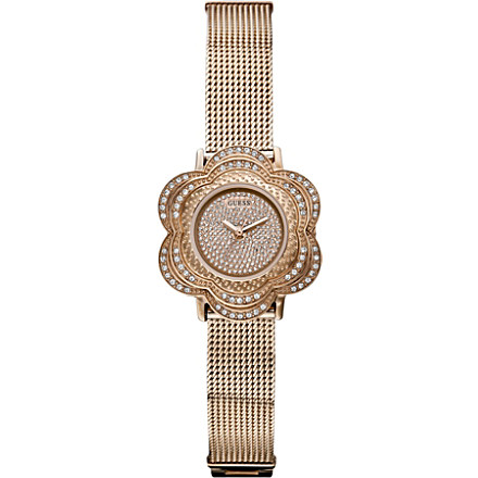 AAA 1:1 Replica Guess Ladies Watches Rose Gold Dial Quartz W0139L3 Watch