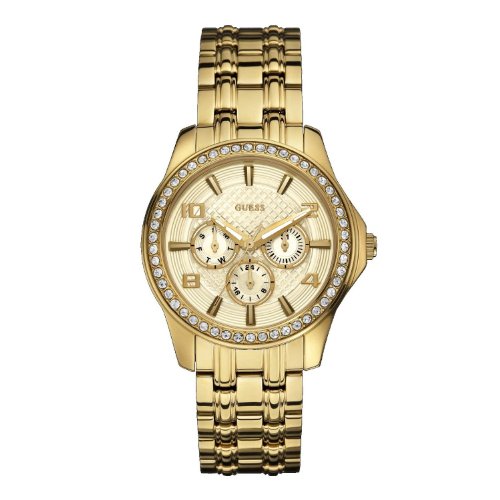 AAA 1:1 Replica Guess Ladies Watches Gold Dial Quartz 40MM W0147L2 Watch