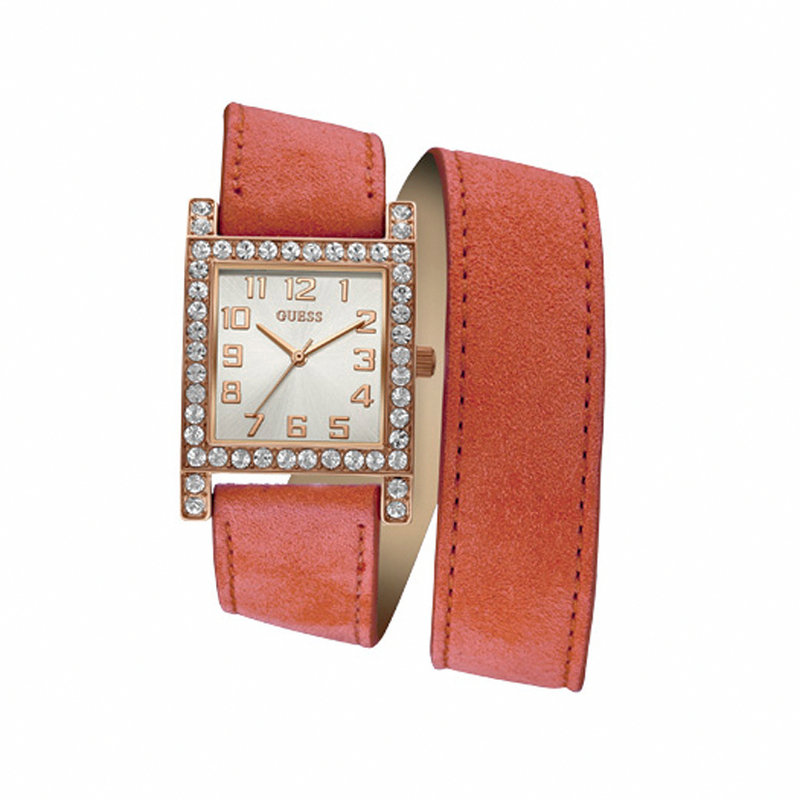 AAA 1:1 Replica Guess-Trend Ladies Watches White Dial Analogue Quartz 28MM W0158L2 Watch