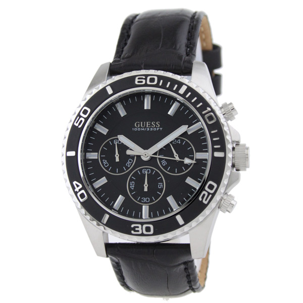 AAA 1:1 Replica Guess-Sport Mens Watches Silver Dial Quartz 44MM W0171G1 Watch