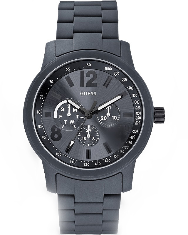 AAA 1:1 Replica Guess Mens Watches Gray Dial Quartz 45MM W0185G2 Watch