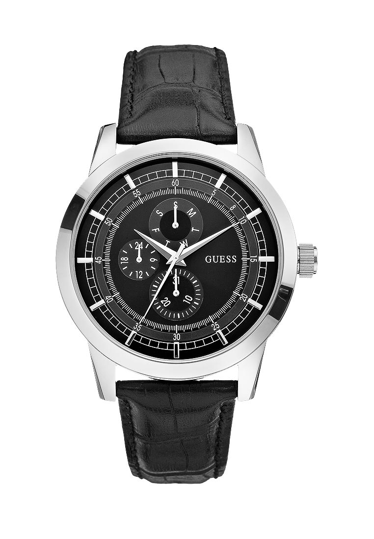 AAA 1:1 Replica Guess Mens Watches Black Dial Quartz 46MM W0187G1 Watch