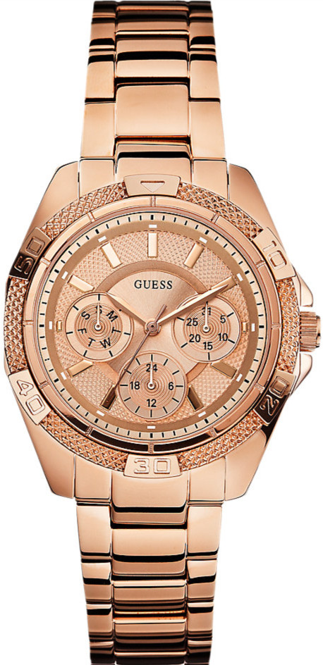 AAA 1:1 Replica Guess Ladies Watches Rose Gold Dial Quartz 38MM W0235L3 Watch
