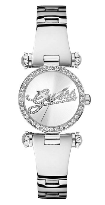 AAA 1:1 Replica Guess Ladies Watches Silver Dial Quartz 28MM W0287L1 Watch