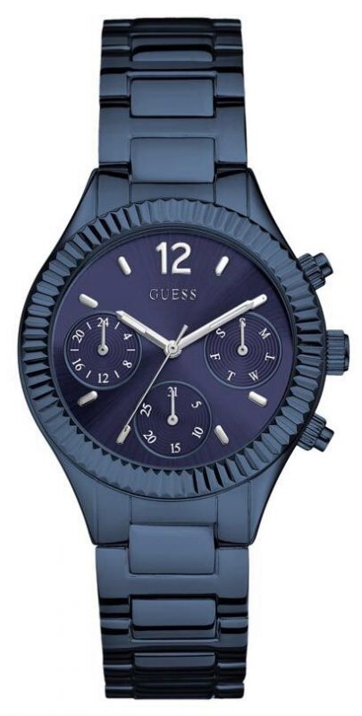 AAA 1:1 Replica Guess Ladies Watches Blue Dial Quartz 36MM W0323L4 Watch
