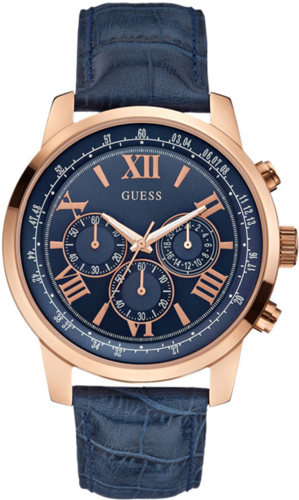 AAA 1:1 Replica Guess Unisex Watches Blue Dial Quartz 45MM W0380G5 Watch