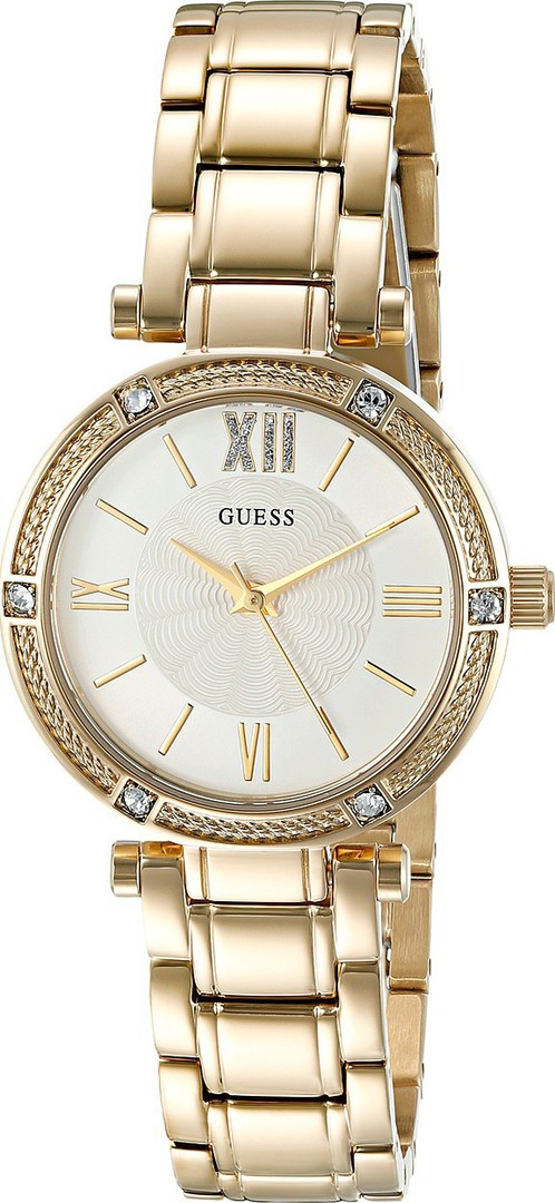 AAA 1:1 Replica Guess Ladies Watches White Dial Quartz 30MM W0767L2 Watch